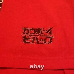 Vintage Cowboy Bebop Mens Anime T Shirt Red XL Spike Vicious Rare Sunrise Akira