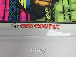 Vintage THE ODD COUPLE Blacklight Poster HIPPIE AMERICAN GOTHIC Very Rare NOS