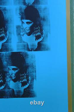 WARHOLElizabeth TaylorBLUE LIZ AS CLEOPATRA 1963 MOMA Film Poster 27x38 RARE