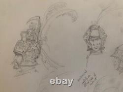 Warhammer Original Art David Gallagher Empire Concept Sketch Rare 2004