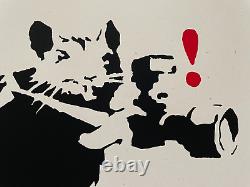 West Country Prince BANKSY PAPARAZZI RAT print rare Limited edition 6/500