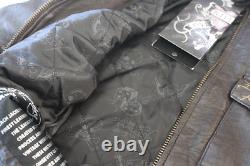 Women Rare Ed Hardy Leather Jacket Love Kills Slowly Xs-2xl