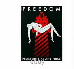 1 Imprimé en édition limitée signé Cleon Peterson 'Red Pissers Black Freedom' Nouveau Rare.