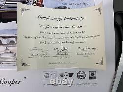 35 ans de l'édition limitée de l'impression Mini Cooper & certificat 0071 Rare NOS