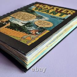 70 PLUS+ œuvres d'art miniatures de collage originales et uniques dans un carnet de croquis/carnet de scrapbooking format A5 RARE