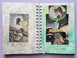 70 PLUS+ œuvres d'art miniatures de collage originales et uniques dans un carnet de croquis/carnet de scrapbooking format A5 RARE
