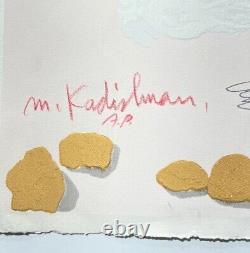 ART ISRAÉLIEN Menashe Kadishman Rare Mouton Sérigraphie + Esquisse A/P