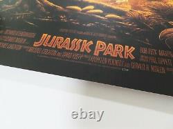 Affiche De Cinéma Jurassic Park Kevin Wilson 24x36 Screen Print Art #5/100 Bng Rare