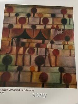 Affiche d'édition rare du musée d'art de Paul Klee Paysage boisé rythmique