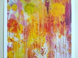 Affiche d'exposition de lithographie abstraite rare de Cy Twombly