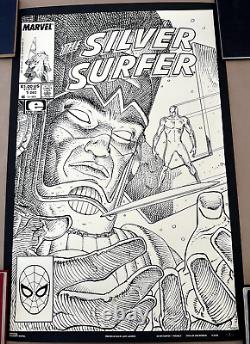 Affiche d'impression d'écran Silver Surfer de Marvel RARE MONDO Stan Lee & Moebius #83/100