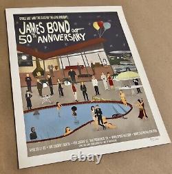 Affiche de film Max Dalton JAMES BOND 50TH ANNIVERSARY, format 8x10, RARE #75/100