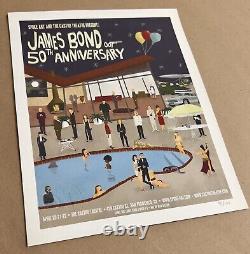 Affiche de film Max Dalton JAMES BOND 50TH ANNIVERSARY, format 8x10, RARE #75/100