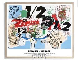 Affiche de l'exposition Basquiat x Warhol 2/2 (Sans titre), Rare. New York. Pop Art