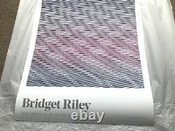 Affiche de l'exposition Bridget Riley dans un tube d'origine Très rare et difficile à trouver