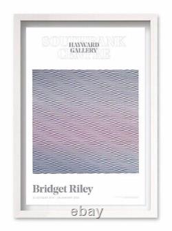 Affiche de l'exposition Bridget Riley dans un tube d'origine Très rare et difficile à trouver