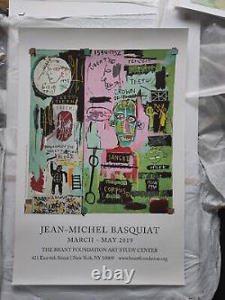 Affiche rare de l'exposition Jean-Michel Basquiat, 2019, 61cm x 91cm