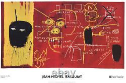 Affiche rare de l'exposition de Jean-Michel Basquiat, Florence 2002