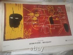 Affiche rare de l'exposition de Jean-Michel Basquiat, Florence 2002
