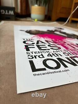 Affiche rare du festival de boîtes de conserve Banksy 2008 à Londres (rare)