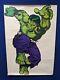 Affiche Sérigraphiée Rare Vintage De L'incroyable Hulk De 1966 à New York 41 X 28