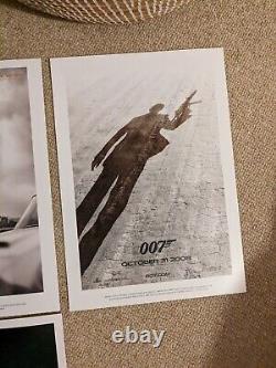 Affiches de cartes artistiques James Bond 007. Daniel Craig. Rare. Taille A4