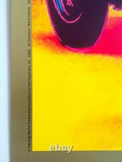 Andy Warhol Estate Rare 1988 Lithographie Imprimer Affiche D'exposition Guggenheim Cars