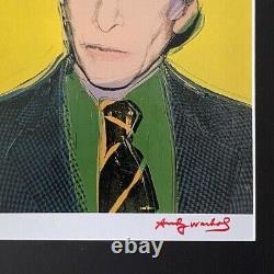 Andy Warhol + Rare 1984 Signé Leo Castelli Imprimé À Cadrer 11x14