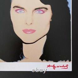 Andy Warhol + Rare 1984 Signé Maria Shriver Imprimer Matted To Be Framed 11x14
