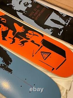 Banksy Édition 4 Preuve d'Artiste Signée Clown Test Press Skateboard Decks Rare Menthe