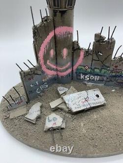 Banksy Walled Off Hotel Smiley Tower Défait Wall Ultra Rare Coa Receipt