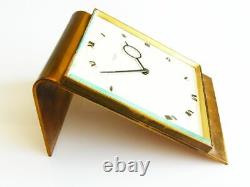 Beautiful Rare Art Deco Bauhaus Brass Desk Clock Kienzle Nouveaux Frais D'expédition