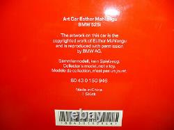 Bmw Art Car 525i E34 Esther Mahlangu 118 Minichamps Dealer Ulra Rare Tout Neuf