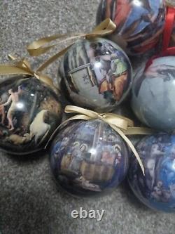 Boîte de 14 boules d'art du Vatican pour Noël (rare)