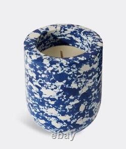 Bougie botanique Swirl Tom Dixon, vase bleu et boule verte en marbre, art rare neuf scellé