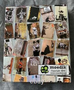 Collection de cartes postales Banksy 1 Livre de cartes postales Moedik Edition reliée 2009 Rare! EPUisé