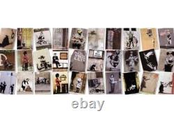 Collection de cartes postales Banksy 1 Livre de cartes postales Moedik Edition reliée 2009 Rare! EPUisé