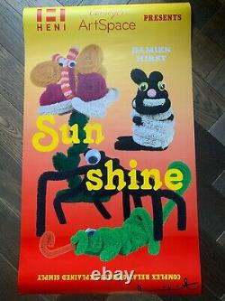 Damien Hirst Affiche Signée À La Main Sunshine Claridges Virtues Rares Avec Carte D'exposition