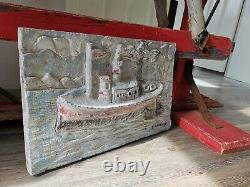 David Bromley Original Painting'steam Boat' Rare Prototype 1/1 2009