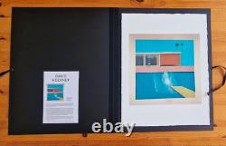 David Hockney Ensemble de 4 impressions en folio, Tate, 2016 RARE