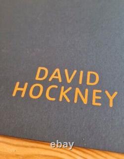 David Hockney Ensemble de 4 impressions en folio, Tate, 2016 RARE