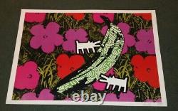 Death Nyc Ltd Ed Rare Signé Raw Art Print 45x32cm 2013 Andy Warhol Keith Haring