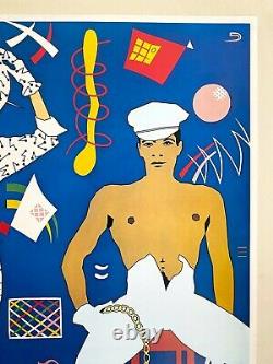 Duggie Fields Rare 1973 Manérismes Acquis Nouvelle Vague Litho Imprimer Affiche D'art Populaire