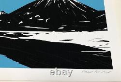 ÉPUISÉ RARE PhlAsh'Yeti Over Mount Fuji (Shooting Star)' sérigraphie AP