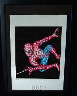 Encre originale dessinée à la main et signée Otto Schade Osch Spiderman Dessin Art Rare 1/1