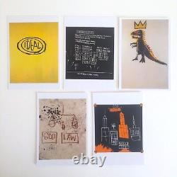 Ensemble de cartes postales rares d'art pop Jean Michel Basquiat Estate, boîte de 25 nouvelles et en parfait état.