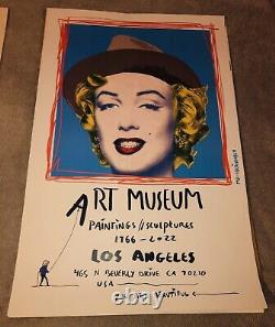 Exposition du Musée d'Art de Mr Brainwash : Affiche Imprimée de Marilyn Monroe 24x36, 309/500, Rare.