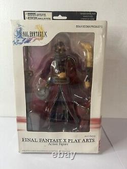 Figurine d'Auron de Final Fantasy X Play Arts Rare dans sa boîte No. 3