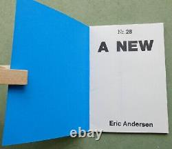 Fluxus 1973 Eric Andersen Ae 28 Un Nouveau Livre D'artiste Rare, 28/80 Exemplaires