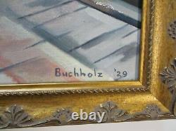 Frederick Buchholz Antique Des Années 1920 New York Impressionniste Moderniste American Rare